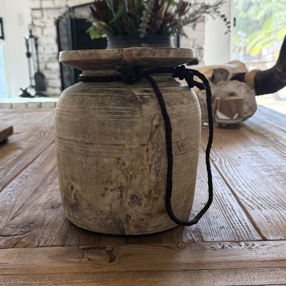 Vintage Wood Vessel - Picture 2 of 6